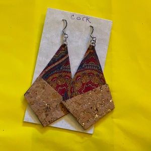 Handmade Genuine Cork Earrings